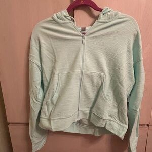 New Old Navy Aqua Blue  Zippered Hoodie